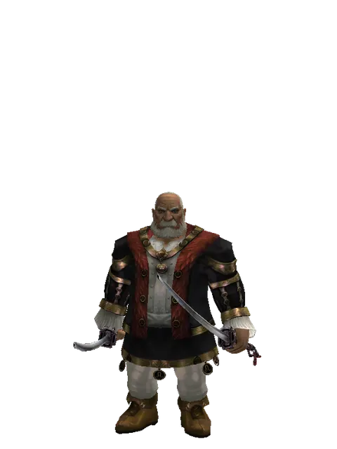 Katana*Katana on a male Dwarf, front view