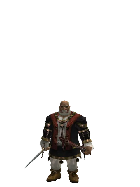 Raid Sword*Sword of Nightmare on a male Dwarf, front view