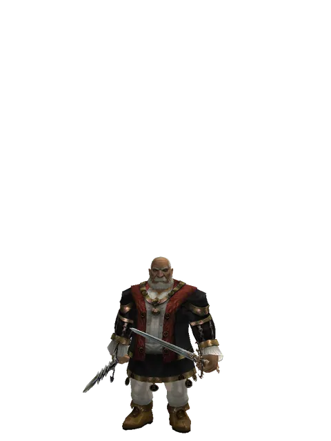 Stormbringer*Raid Sword on a male Dwarf, front view