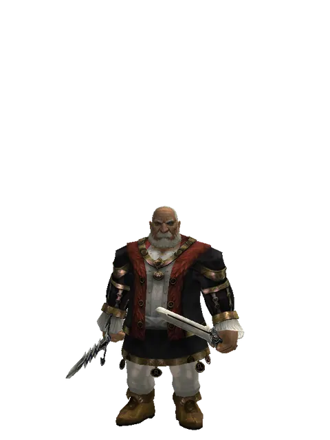 Stormbringer*Spirit Sword on a male Dwarf, front view