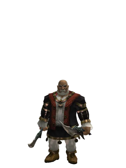 Sword of Limit*Sword of Limit on a male Dwarf, front view