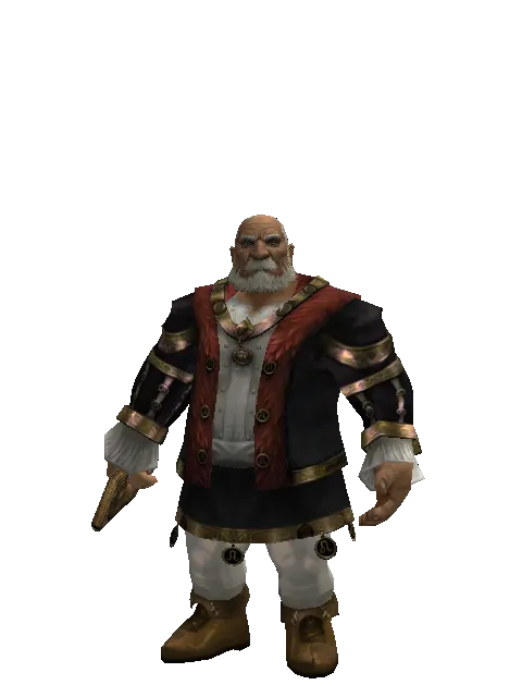 Relic of the Saints on a male Dwarf, front view