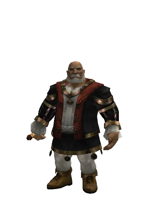 Scroll of Wisdom on a male Dwarf, front view
