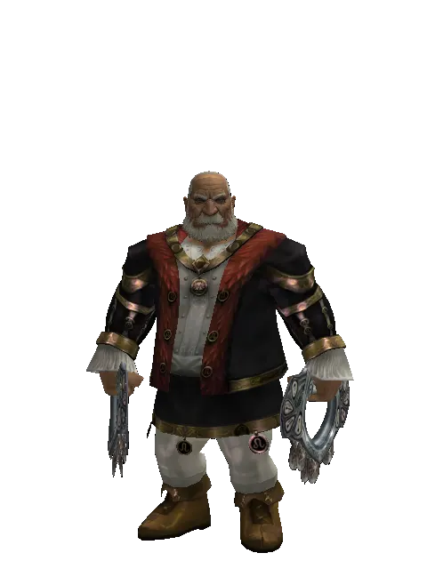 Chrono Unitus on a male Dwarf, front view