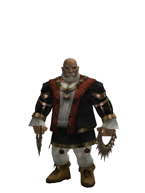 Knuckle Duster on a male Dwarf, front view