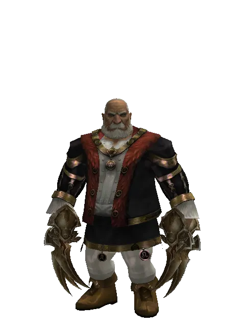 Traveler's Jamadhr on a male Dwarf, front view