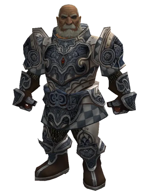 Avadon Heavy Set on a male Dwarf, front view
