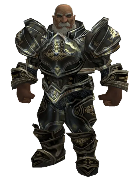 Dark Crystal Set on a male Dwarf, front view