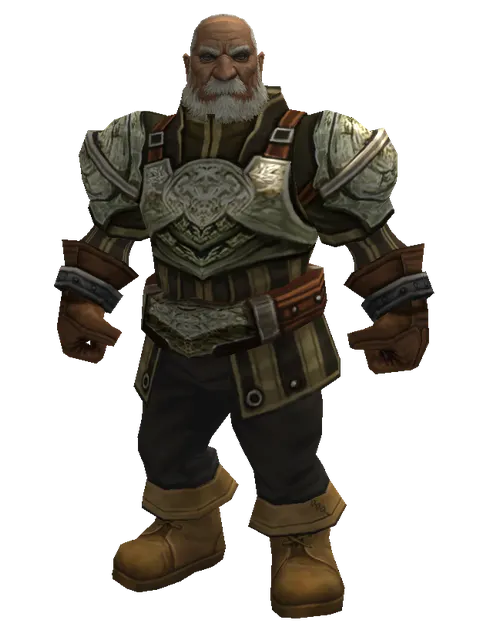 Mithril Set - Heavy on a male Dwarf, front view