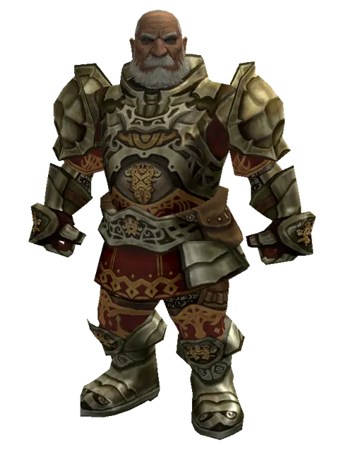 Zubei's Set on a male Dwarf, front view