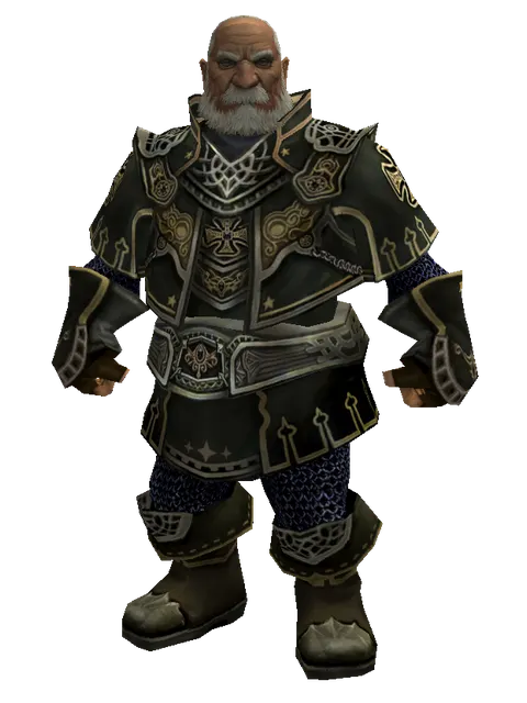 Dark Crystal Leather Set on a male Dwarf, front view