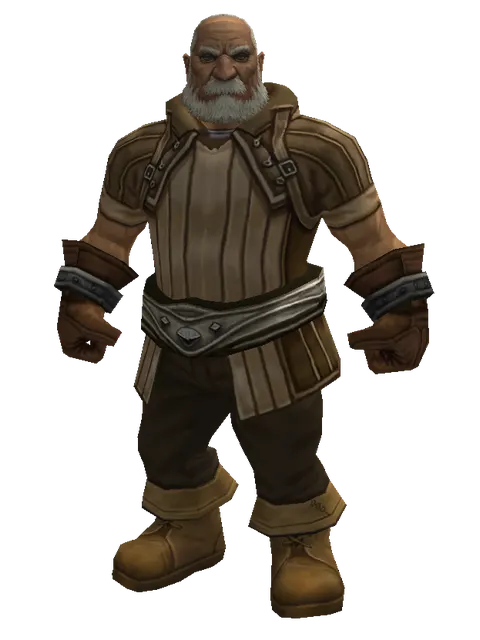 Puma Skin (light armor) on a male Dwarf, front view