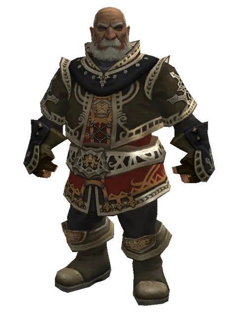 Zubei's Leather Set on a male Dwarf, front view