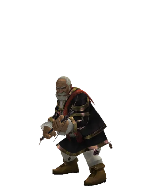 Body Slasher on a male Dwarf, front view