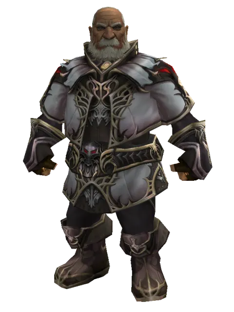Apella Set - Robe on a male Dwarf, front view