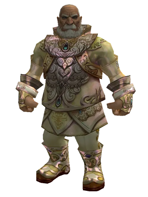 Major Arcana Robe Set on a male Dwarf, front view