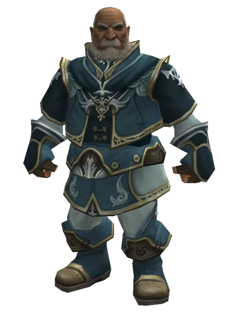 Clan Oath Set - Robe on a male Dwarf, front view