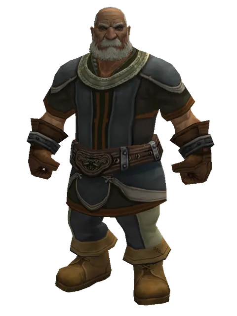 Set of Devotion on a male Dwarf, front view