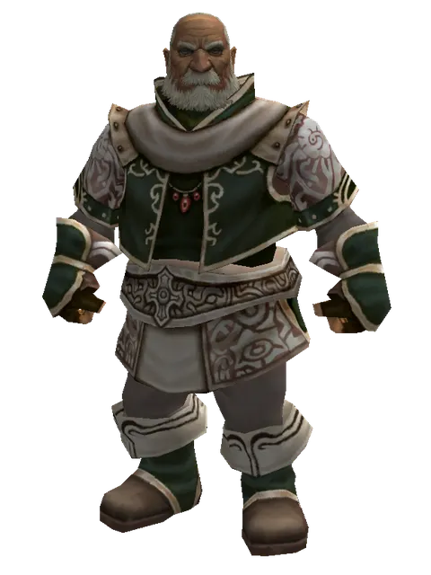 Divine Set on a male Dwarf, front view