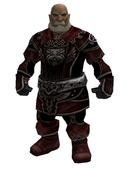 Set of Doom on a male Dwarf, front view