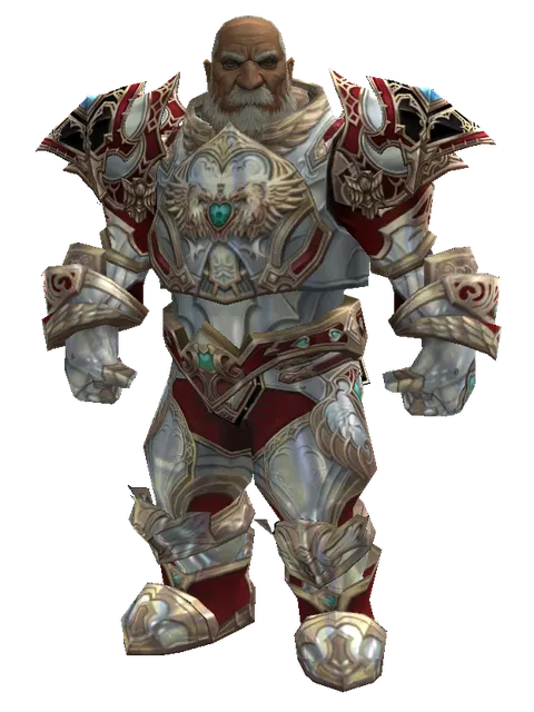 Dynasty Silver Satin [Healer] (robe) on a male Dwarf, front view