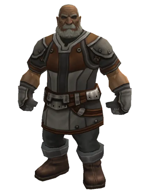 Set of Knowledge on a male Dwarf, front view