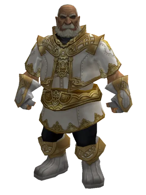 Majestic Robe Set on a male Dwarf, front view