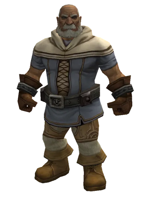 No Name (robe) on a male Dwarf, front view