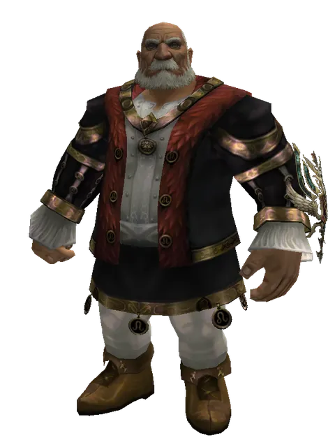 Dynasty Sigil on a male Dwarf, front view