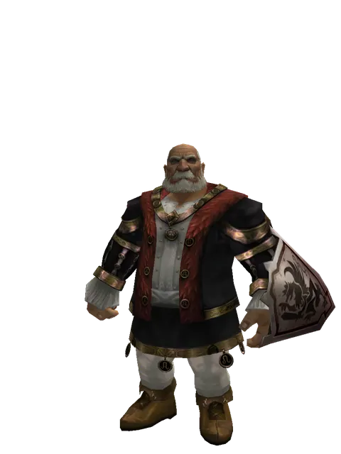 Eldarake on a male Dwarf, front view