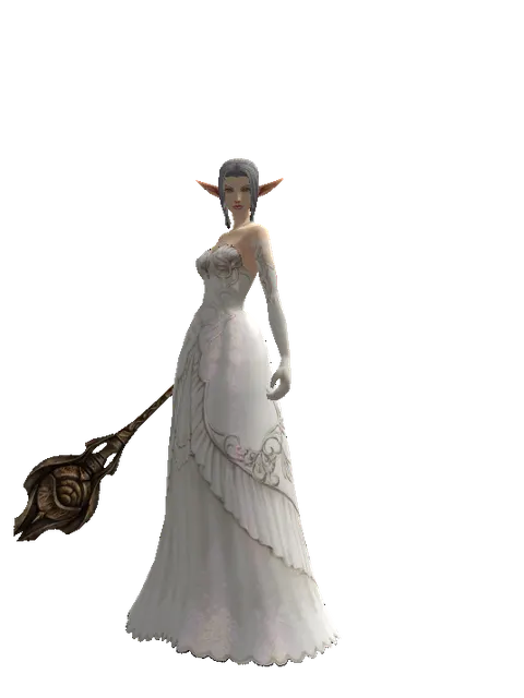 Club of Nature on a female Elf, front view