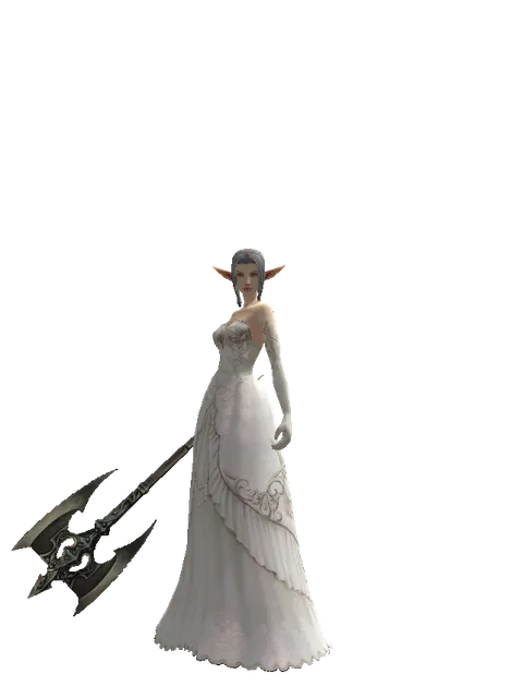 Deadman's Glory on a female Elf, front view