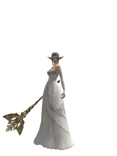 Infinity Rod on a female Elf, front view