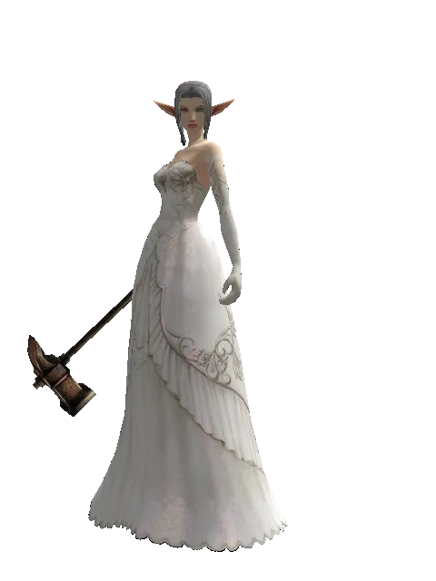 Iron Hammer on a female Elf, front view