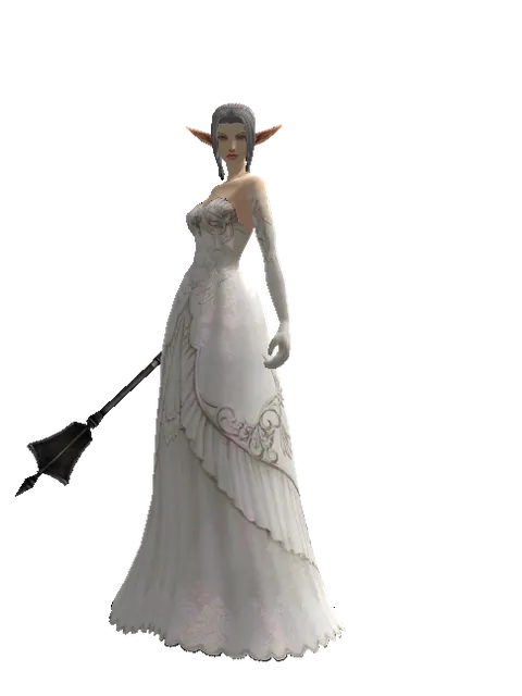 Mace of Judgment on a female Elf, front view
