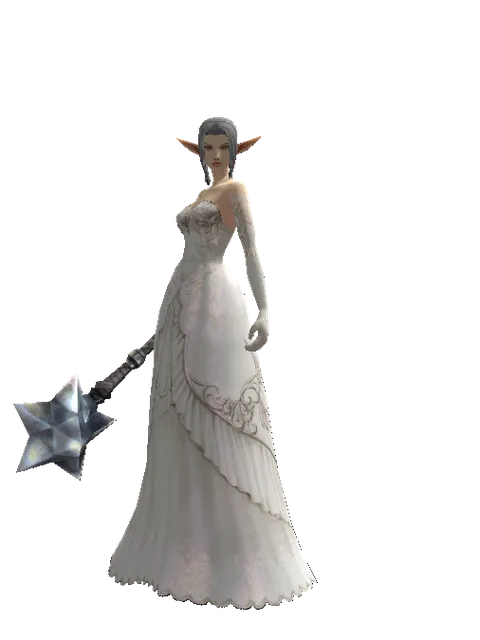 Meteor Shower on a female Elf, front view