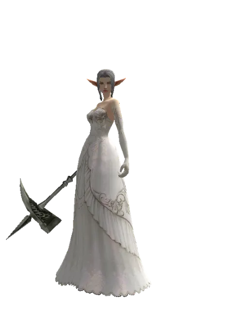 Scalpel on a female Elf, front view