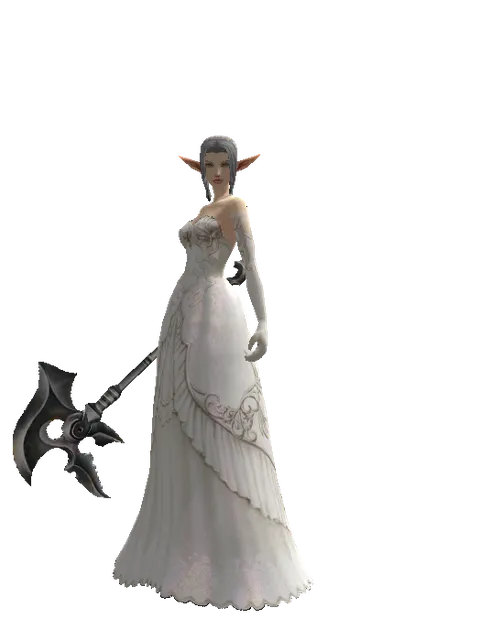 Skull Graver on a female Elf, front view