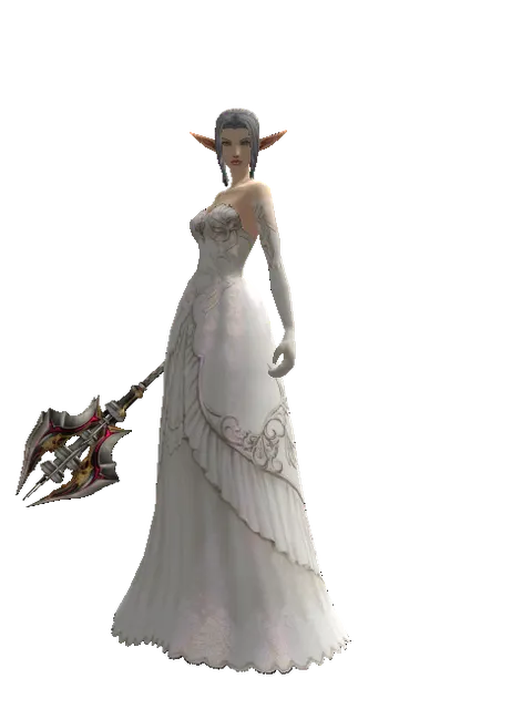 Vesper Blunt on a female Elf, front view