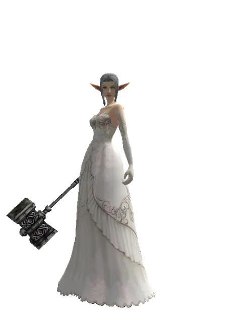Work Hammer on a female Elf, front view