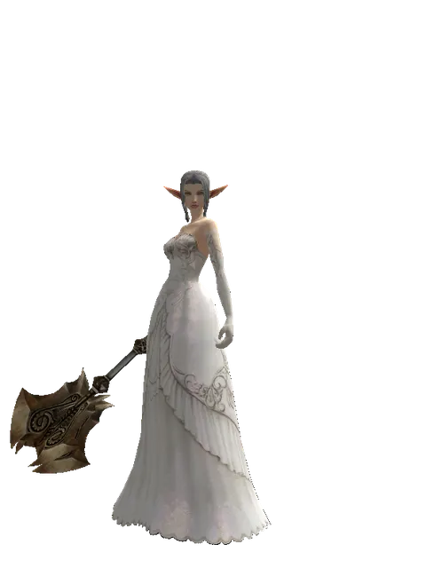 Yaksa Mace on a female Elf, front view