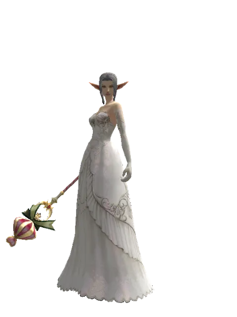 Gatekeeper Transformation Stick on a female Elf, front view