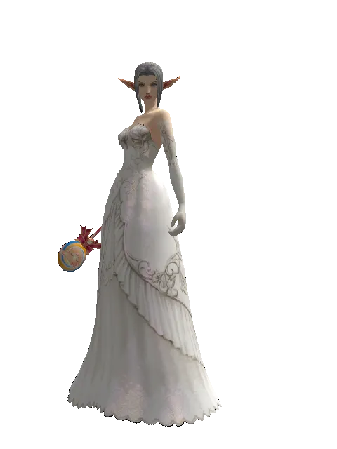 Pig Lollipop on a female Elf, front view