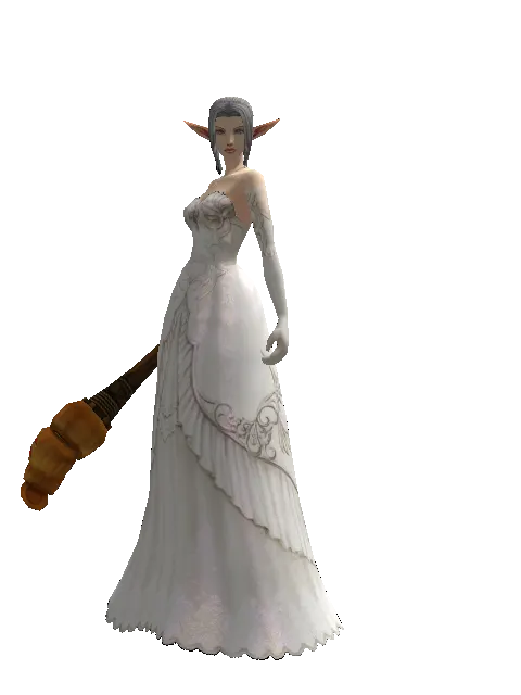 Pumpkin Transformation Stick - 30-day limited period on a female Elf, front view