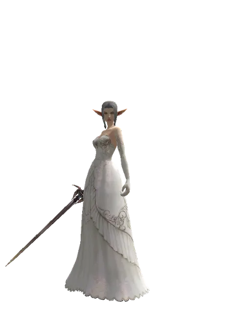 Sword of Valhalla on a female Elf, front view