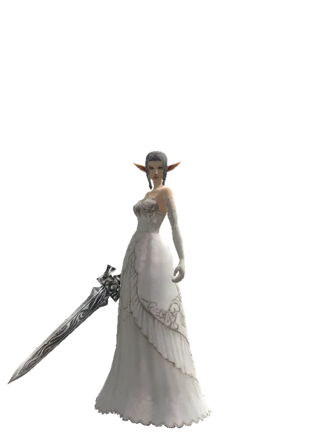 Tallum Blade on a female Elf, front view