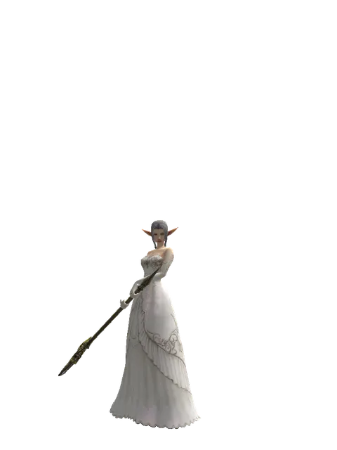 Behemoth's Tuning Fork on a female Elf, front view