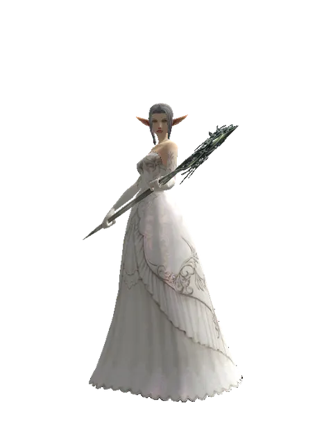 Branch of the Mother Tree on a female Elf, front view