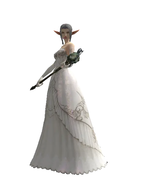 Deadman's Staff on a female Elf, front view