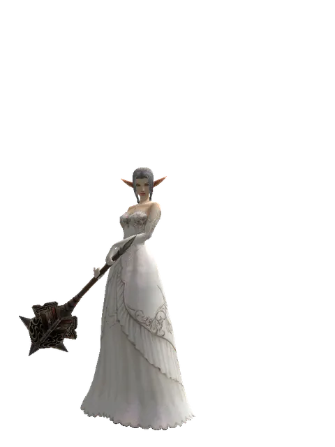 Destroyer Hammer on a female Elf, front view